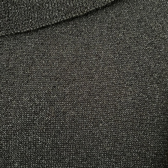 Michael Michael Kors Glitter Cowl Neck Sweater Short Sleeves Black Size M - Picture 7 of 14